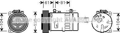 Ava Quality Cooling LC K005 - Компресор, кондиціонер autozip.com.ua