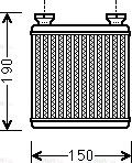 Ava Quality Cooling MC 6014 - Теплообмінник, опалення салону autozip.com.ua