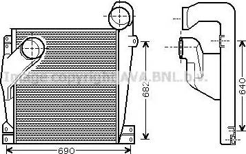 Ava Quality Cooling ME 4196 - Интеркулер autozip.com.ua