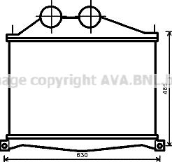 Ava Quality Cooling ME4245 - Интеркулер autozip.com.ua