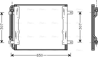 Ava Quality Cooling ME 5145 - Конденсатор, кондиціонер autozip.com.ua