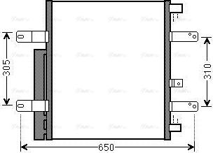 Ava Quality Cooling ME5238D - Конденсатор, кондиціонер autozip.com.ua