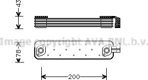 Ava Quality Cooling ME3002 - Масляний радіатор, рухове масло autozip.com.ua