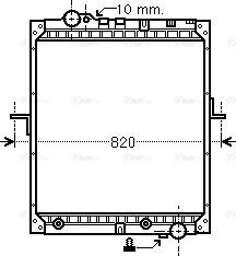 Ava Quality Cooling ME 2103 - Радіатор, охолодження двигуна autozip.com.ua