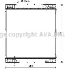 Ava Quality Cooling ME2261 - Радіатор, охолодження двигуна autozip.com.ua