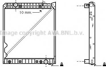 Ava Quality Cooling MEA2150 - Радіатор, охолодження двигуна autozip.com.ua