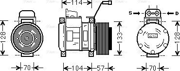 Ava Quality Cooling MEAK190 - Компресор, кондиціонер autozip.com.ua