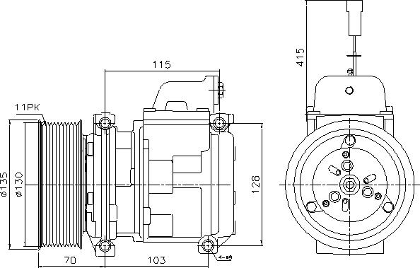 Ava Quality Cooling MEAK356 - Компресор, кондиціонер autozip.com.ua