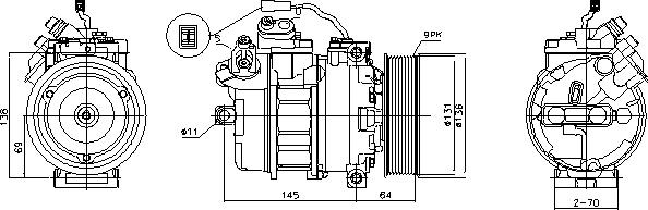 Ava Quality Cooling MEAK357 - Компресор, кондиціонер autozip.com.ua