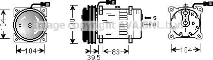 Ava Quality Cooling MFK004 - Компресор, кондиціонер autozip.com.ua