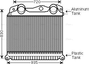 Ava Quality Cooling MN 4055 - Интеркулер autozip.com.ua