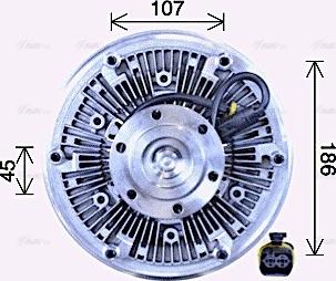 Ava Quality Cooling MNC106 - Зчеплення, вентилятор радіатора autozip.com.ua