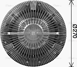 Ava Quality Cooling MNC129 - Зчеплення, вентилятор радіатора autozip.com.ua