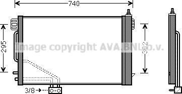 Ava Quality Cooling MS5493D - Конденсатор, кондиціонер autozip.com.ua