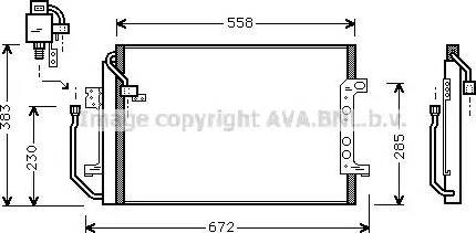 Ava Quality Cooling MS5256 - Конденсатор, кондиціонер autozip.com.ua