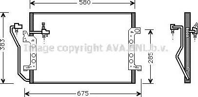 Ava Quality Cooling MS 5289 - Конденсатор, кондиціонер autozip.com.ua