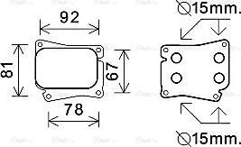 Ava Quality Cooling MS3559 - Масляний радіатор, рухове масло autozip.com.ua