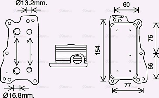 Ava Quality Cooling MS3688 - Масляний радіатор, рухове масло autozip.com.ua