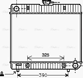 Ava Quality Cooling MS 2043 - Радіатор, охолодження двигуна autozip.com.ua