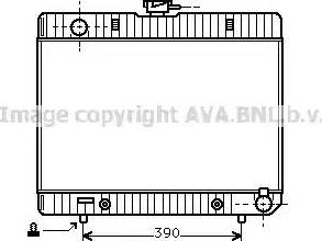 Ava Quality Cooling MS 2055 - Радіатор, охолодження двигуна autozip.com.ua