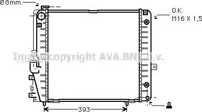 Ava Quality Cooling MS 2086 - Радіатор, охолодження двигуна autozip.com.ua