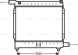 Ava Quality Cooling MS 2039 - Радіатор, охолодження двигуна autozip.com.ua