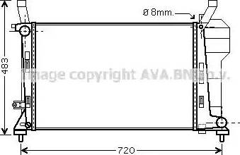 Ava Quality Cooling MS 2363 - Радіатор, охолодження двигуна autozip.com.ua