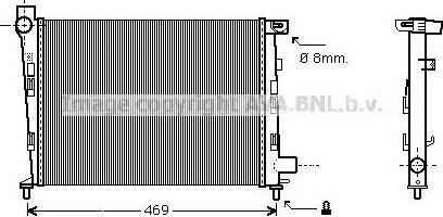 Ava Quality Cooling MS 2310 - Радіатор, охолодження двигуна autozip.com.ua