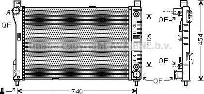 Ava Quality Cooling MSA2339 - Радіатор, охолодження двигуна autozip.com.ua