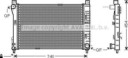 Ava Quality Cooling MS 2378 - Радіатор, охолодження двигуна autozip.com.ua