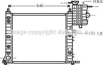 Ava Quality Cooling MS 2216 - Радіатор, охолодження двигуна autozip.com.ua