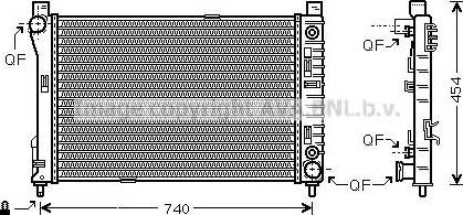 Ava Quality Cooling MS 2286 - Радіатор, охолодження двигуна autozip.com.ua