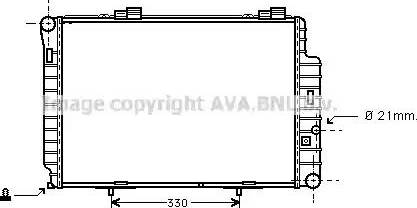 Ava Quality Cooling MS 2234 - Радіатор, охолодження двигуна autozip.com.ua