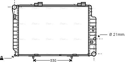 Ava Quality Cooling MSA2234 - Радіатор, охолодження двигуна autozip.com.ua