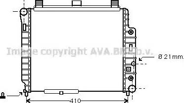 Ava Quality Cooling MS 2238 - Радіатор, охолодження двигуна autozip.com.ua