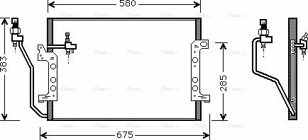 Ava Quality Cooling MSA5330 - Конденсатор, кондиціонер autozip.com.ua