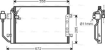 Ava Quality Cooling MSA5257D - Конденсатор, кондиціонер autozip.com.ua