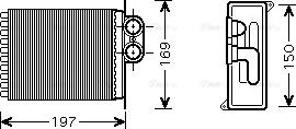 Ava Quality Cooling MSA6400 - Теплообмінник, опалення салону autozip.com.ua