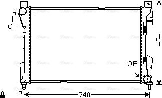 Ava Quality Cooling MSA2463 - Радіатор, охолодження двигуна autozip.com.ua