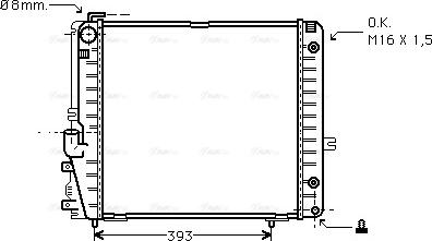 Ava Quality Cooling MSA2086 - Радіатор, охолодження двигуна autozip.com.ua