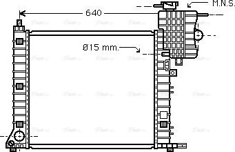 Ava Quality Cooling MSA2264 - Радіатор, охолодження двигуна autozip.com.ua