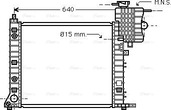 Ava Quality Cooling MSA2265 - Радіатор, охолодження двигуна autozip.com.ua