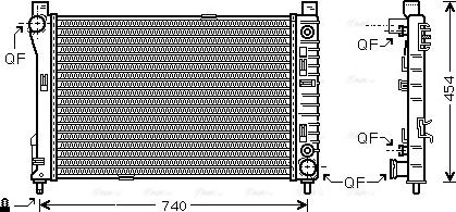 Ava Quality Cooling MSA2286 - Радіатор, охолодження двигуна autozip.com.ua