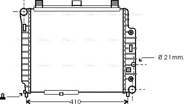 Ava Quality Cooling MSA2238 - Радіатор, охолодження двигуна autozip.com.ua