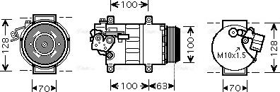 Ava Quality Cooling MSAK404 - Компресор, кондиціонер autozip.com.ua