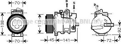 Ava Quality Cooling MSAK432 - Компресор, кондиціонер autozip.com.ua