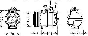 Ava Quality Cooling MSAK567 - Компресор, кондиціонер autozip.com.ua