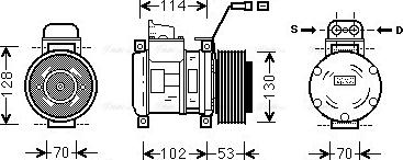 Ava Quality Cooling MSAK583 - Компресор, кондиціонер autozip.com.ua