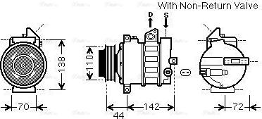 Ava Quality Cooling MSAK573 - Компресор, кондиціонер autozip.com.ua