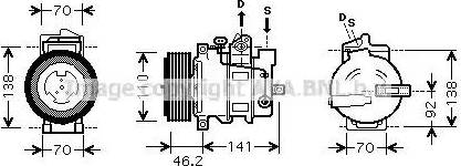 Ava Quality Cooling MSAK091 - Компресор, кондиціонер autozip.com.ua